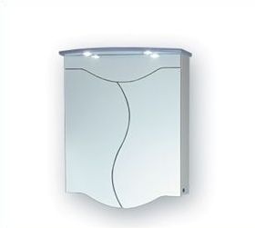 Огледален шкаф 75/60/15см