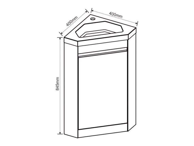 Долен PVC шкаф за баня ICP 4040 NEW (1)