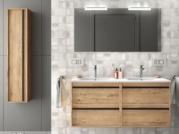 Мебели за баня Attila 120см Ostippo Oak