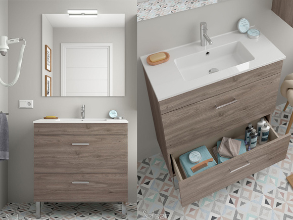 Мебели за баня Almagro 60см Eternity Oak