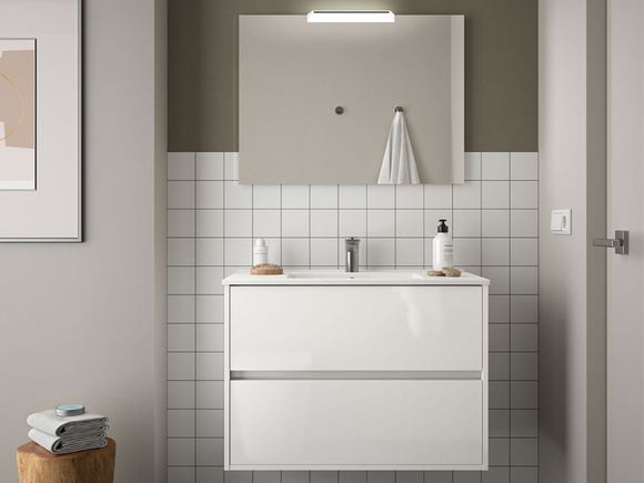 Мебели за баня Noja 80 White Gloss Lacquered
