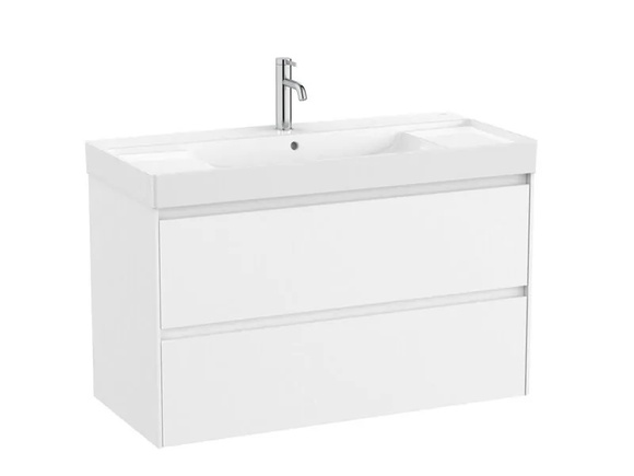 Конзолен шкаф за баня  Ona Unik White Matt 100см