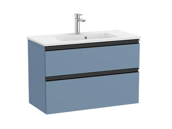 MDF шкаф за баня The Gap Unik Blue Matt 80см