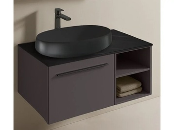 Шкаф за баня с мивка Goccia Grigio Lava